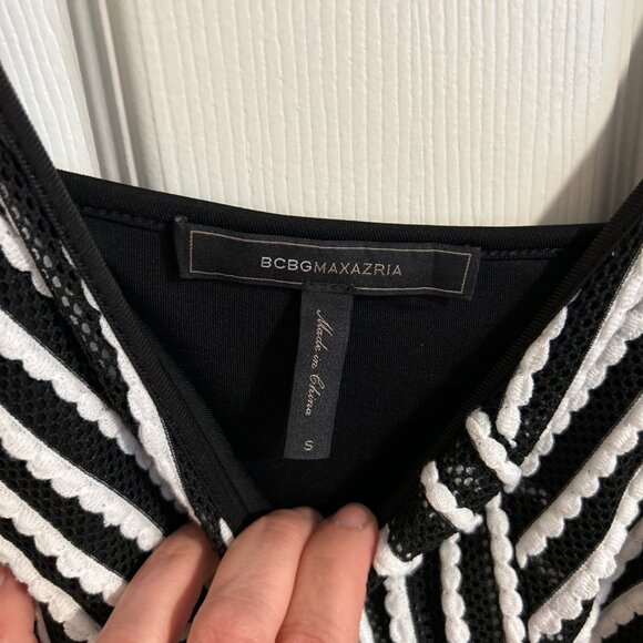 BCBG Cocktail Striped Dress - Picture 3 of 3